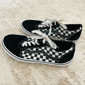 Vans Black Checkered Old Skool Shoes